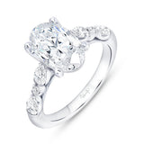 Uneek Timeless Collection Cathedral Engagement Ring