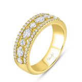 Uneek Signature Collection 3-Row Anniversary Ring