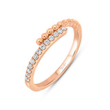 Uneek Stackable Collection Bypass Fashion Ring