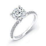 Uneek Best of the Best Collection Straight Round Engagement Ring