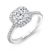 Uneek Best of the Best Collection Halo Round Engagement Ring