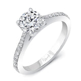 Uneek Best of the Best Collection Straight Round Engagement Ring