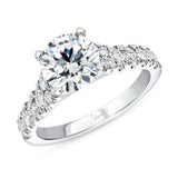 Uneek Best of the Best Collection Straight Round Engagement Ring